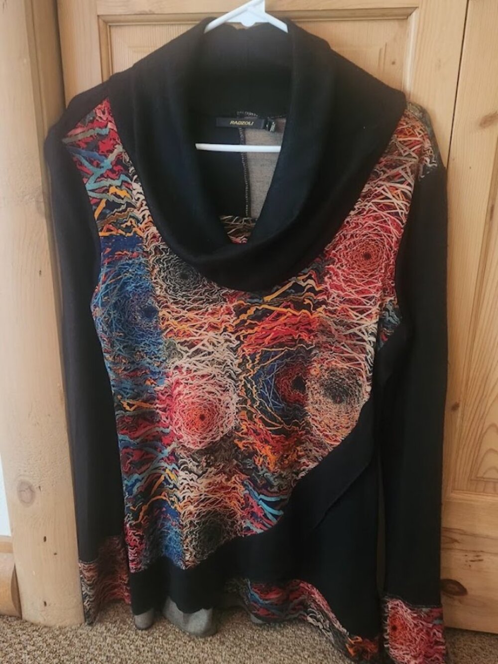 Radzoli Cowl Neck Tunic - Artistic Boho Style!